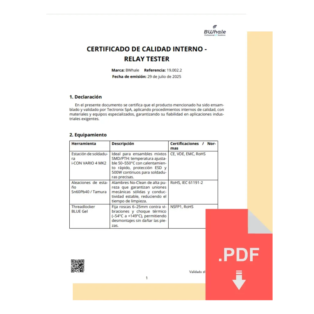 Certificado de Calidad
