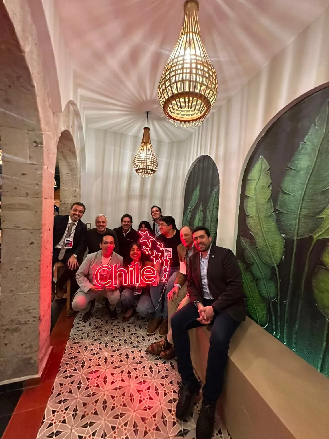 Equipo de la misión comercial en Campus Wortev, Ciudad de México