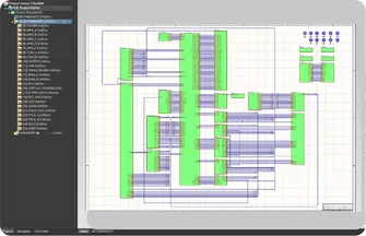 Circuit schematic in a CAD tool