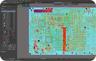 Multilayer PCB layout on screen
