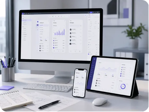 Platform mockups across devices