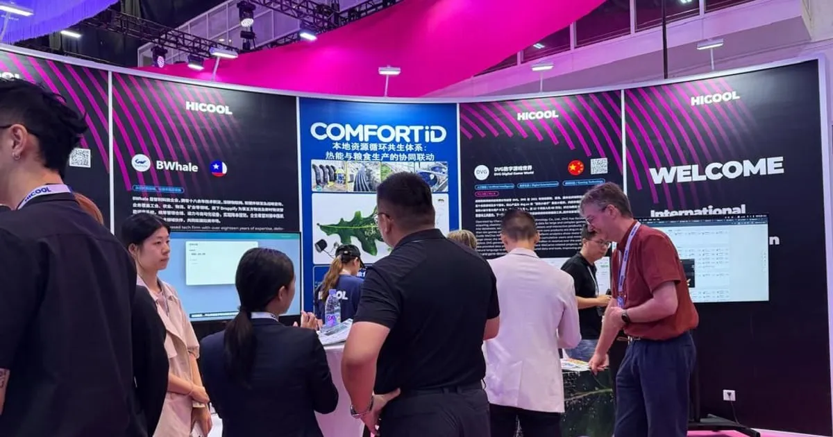 Stand de BWhale en HICOOL 2026, junto a otras empresas internacionales